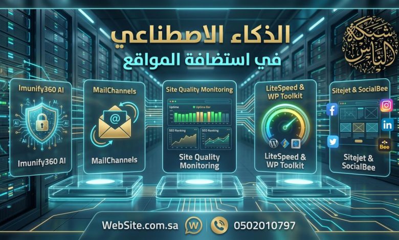 الذكاء الاصطناعي في استضافة المواقع: 5 استخدامات فعلية تحمي وتسرّع موقعك اليوم 1 شبكة منهج نت التعليمية تعرف على دور الذكاء الاصطناعي في استضافة المواقع وتأمينها تلقائياً. اكتشف كيف تساهم خوادم LiteSpeed، وحماية Imunify360، والمراقبة الذكية في مضاعفة سرعة موقعك وحماية بريد أعمالك الرسمي.
