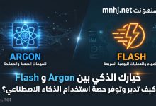 متى تعتمد على نموذج Argon ومتى تكتفي بنموذج Flash لتوفير حصة الاستخدام
